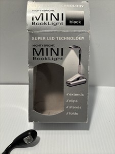 migthy brights mini super led book light black 36856 (b74)