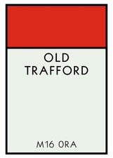 Man Utd Football Club Metal Old Trafford Monopoly Stadium Street Sign Fan Gift