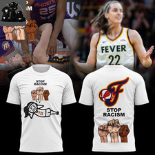 Indiana Fe.ver 2026 Stop Racism T-Shirt Basketball Fan Graphic Tee Size S-5XL