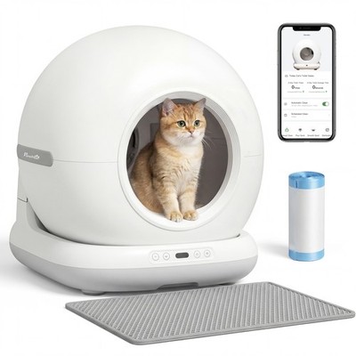 Automatic Litter Box, Self Cleaning Litter Box for Multiple Cats