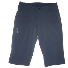 Eastern Mountain Sports Hiking Trail Shorts Women 8 Gray Stretch Long Gorpcore