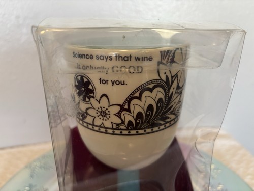 Copa Hallmark ~ Copa de vino "La ciencia dice que el vino es realmente bueno para ti" - Imagen 6 de 9