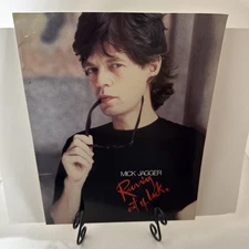 Mick Jagger "Running Out of Luck" 1986 press Kit- With 5 Photos 8x10