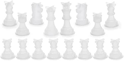 #ad 1 Set Chess Mold for Resin Silicone Chess Resin Mold Chess Crystal Epoxy Cast... $10.19