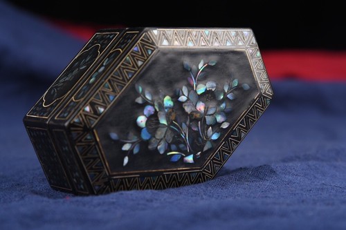 Chinese Lacquerware Box Japan Lacquerwork Antique Chest Jewelry Box Decorative - Picture 5 of 11