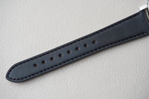 Nivada Grenchen White Pacman Depthmaster Black leather Strap 14102A17 Men's - Picture 8 of 10