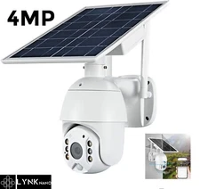 PTZ SOLAR Security 4MP HD Camera AI Human Detection 12M,2-Way Audio, Wi-Fi, APP