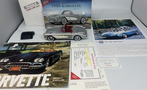 Danbury Mint 1959 Corvette Convertible Inca Silver LE - Box* Paper - Picture 2 of 23