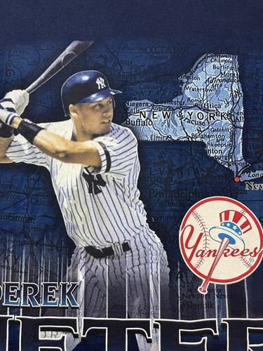 1997 PRO PLAYER NY NEW YORK YANKEES T SHIRT DEREK JETER Size L Made IN USA🇺🇸. - Picture 5 of 12