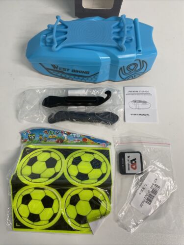 Cyclespeed Blue Pig Nose Storage Cassetta Attrezzi Ciclismo Blu NUOVO Bicicletta Tubo Top Box - Foto 2 di 12