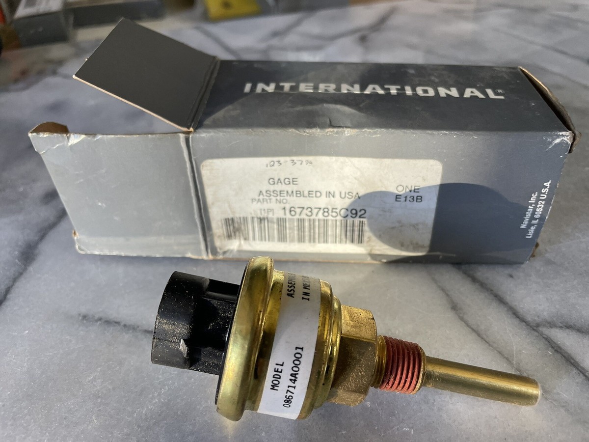 C) International 1673785C92 Low Coolant Sender Gage | eBay
