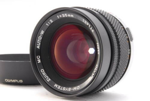 Near MINT - OLYMPUS OM-SYSTEM ZUIKO MC AUTO-W 35mm F2 w/Hood Near MINT - OLYMPUS OM-SYSTEM ZUIKO MC AUTO-W 35mm F2 w/Hood