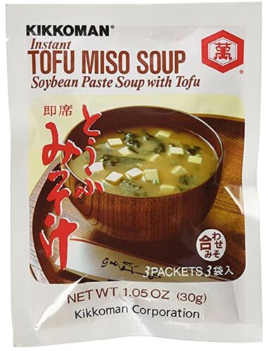 Kikkoman Instant Tofu Miso Soup (Soybean Paste Soup with Tofu) 1 Bag (3 Packets) - 第 1/2 張圖片