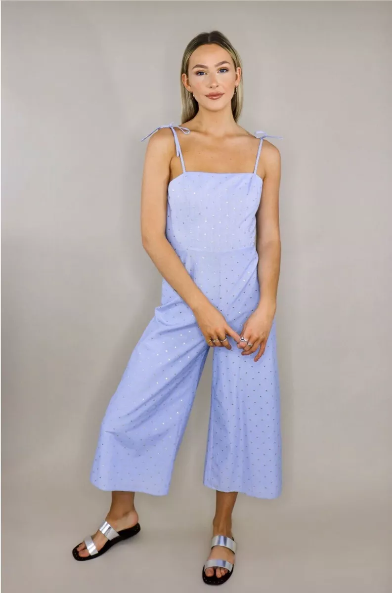 NWOT Amanda Uprichard Izzy Cape Cod Jumpsuit Sz S Blue White Stripe Gorgeous