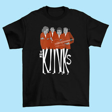 The Kinks T Shirt Mens Short Sleeve Black All Size S M L 234XL S3007