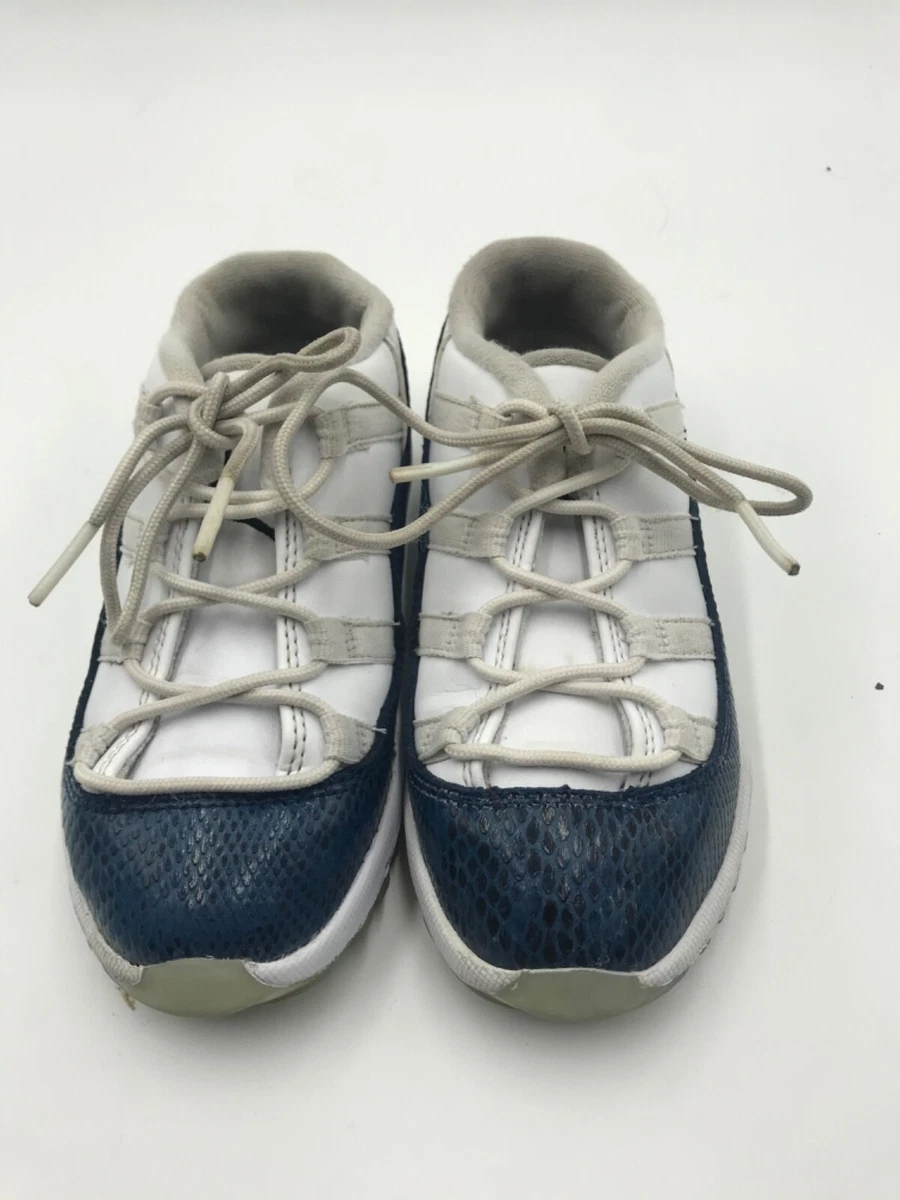 Nike Air Jordan 11 Retro Low Marino Piel de Serpiente LE CD6849 102 Ni o Peque o Talla 10c
