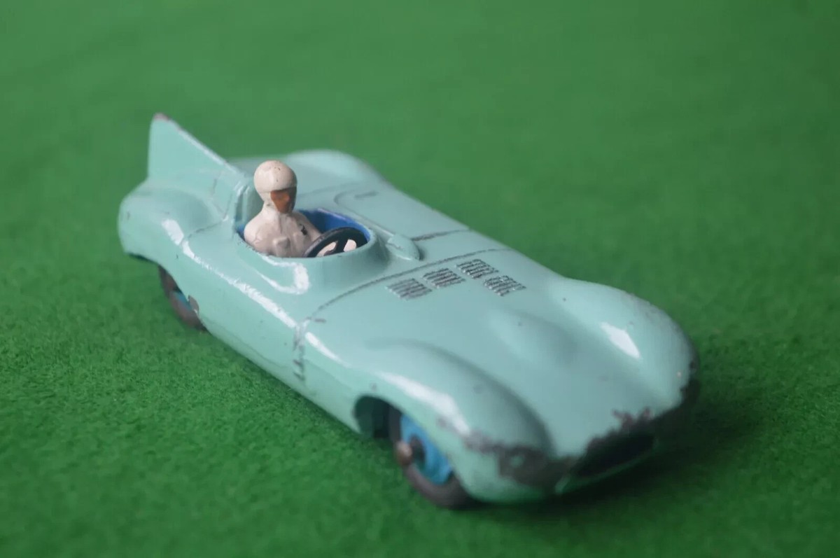 Dinky Toys 238 Jaguar Type D Racing Car 1950s Original VG