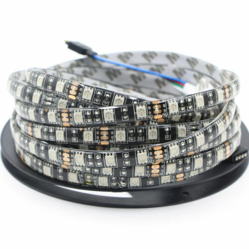LED Strip Lights black PCB DC 12V SMD 5050 RGB RGBW RGBWW tape string lamp 1-5M - Picture 17 of 21