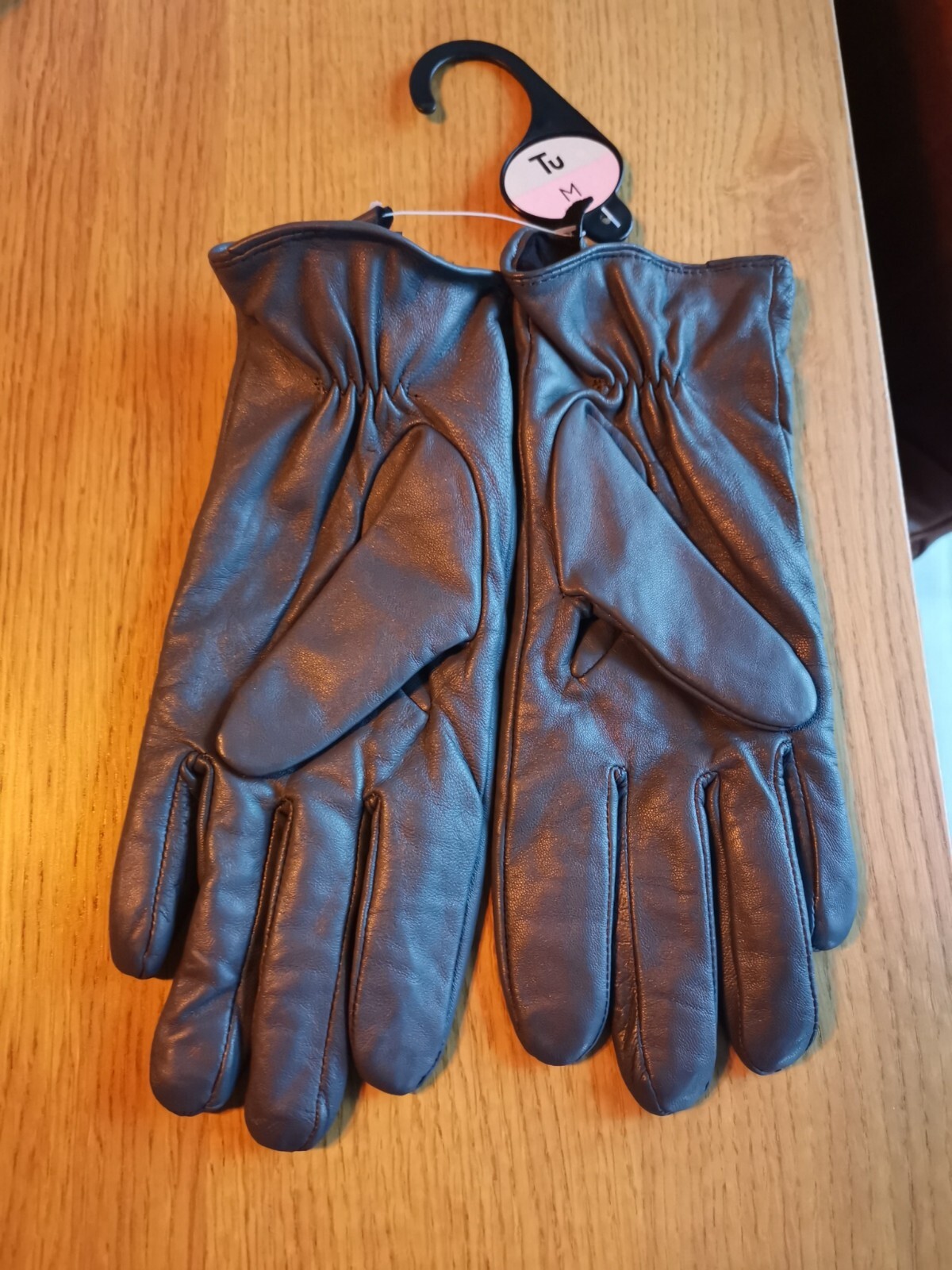 Tu Sainsbury's Ladies Leather Grey Gloves Medium eBay