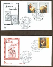 Vatican City Sc# 1371-3, Christmas 2007, First Day Cover
