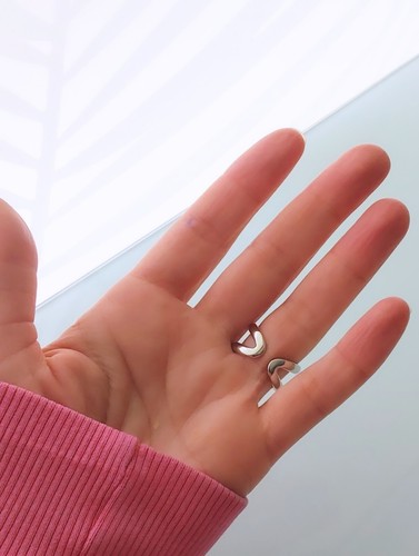 Silber H Ring Osmose Ring silver Verstellbarer Ring Geschenk Silberschmuck Trend - Bild 4 von 7