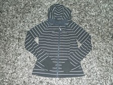 Lululemon 6 Movement Hoodie Jacket Lookout Stripe Heathered Inkwell Blue / White