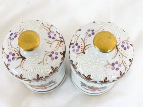 PAIR Samson Chinese Export Jars W/ Lids Coats of Arms France, 19th Century - Picture 2 of 8
