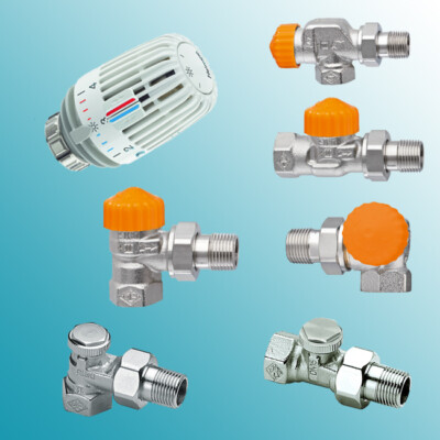 Heimeier Eclipse Thermostatventil Durchgang Eck Winkel Axial 1/2'' Thermostatkopf