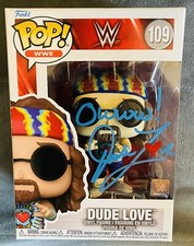 Mick Foley Autographed Dude Love Funko Pop Wrestling WWE/ JSA