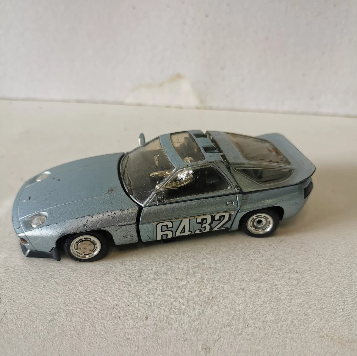 Ancienne Voiture Transformers Porsche 9285 Popy 1983 - Vintage, Manque Coffre
