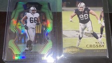 Panini Plates And Patches Select Maxx Crosby And Dylan Parham RC Base SSP Lot 