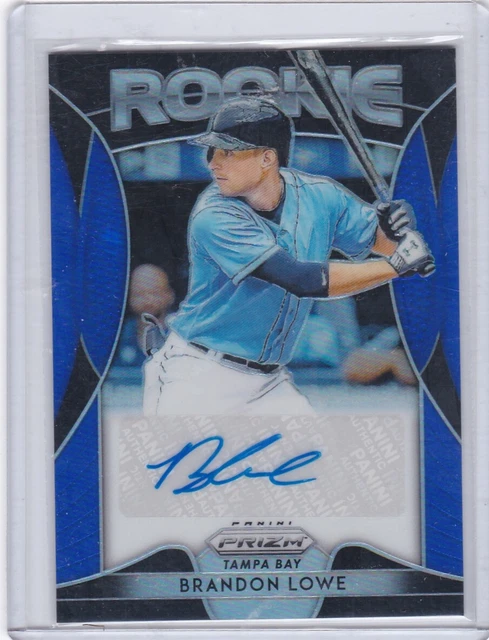 Brandon Lowe 2019 Panini  Blue  #RA-BL Rookie Auto Tampa Bay Rays NM-MT