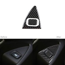 Cubierta de botón de liberación de maletero interior de fibra de carbono 2 piezas para Acura TSX 2009-14
