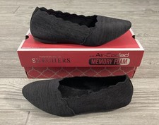 Skechers Fashion Knits Cleo Newford Flat Shoes Women Size 8