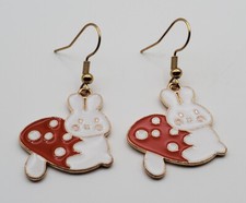 Easter Bunny fishhook earrings