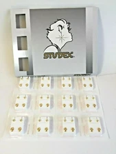 Studex Sterilized Ear Piercing Stud 4MM * Regular * Gold Plated * 12 Pairs R200Y