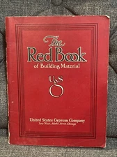 The Red Book Of Building Material United States Gypsum Co. Catalog 1931 SCARCE