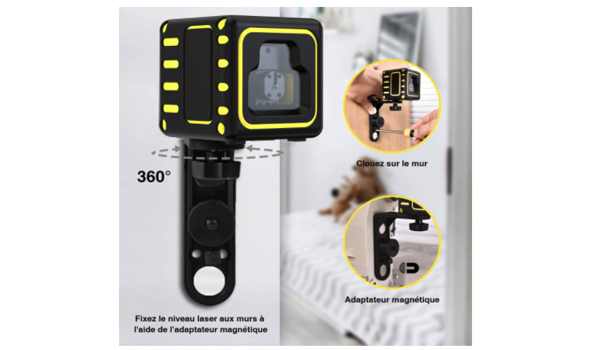 Niveau laser horizontal vertical pour fixer facilement vos étagères - 4