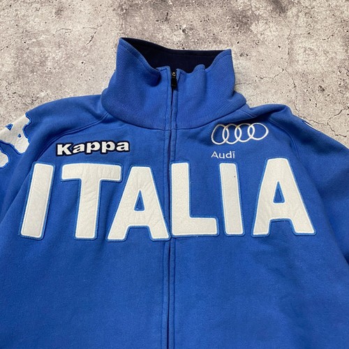 felpa con cappuccio zip intera vintage kappa italia audi ski team FISI taglia xxl - Foto 2 di 14