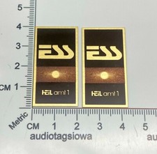 ESS Heil AMT-1 Speaker Badge Logo Emblems Vertical Sunburst PAIR AMT1