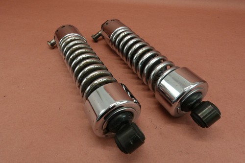 2000-2005 Harley Sportster XL883 Custom XL 883 Chrome Rear Shock Absorbers - Picture 4 of 8