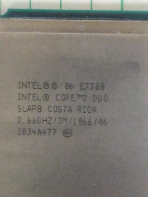 Intel Core 2 Duo E7300 SLAPB CPU @ 2.66GHz LGA775