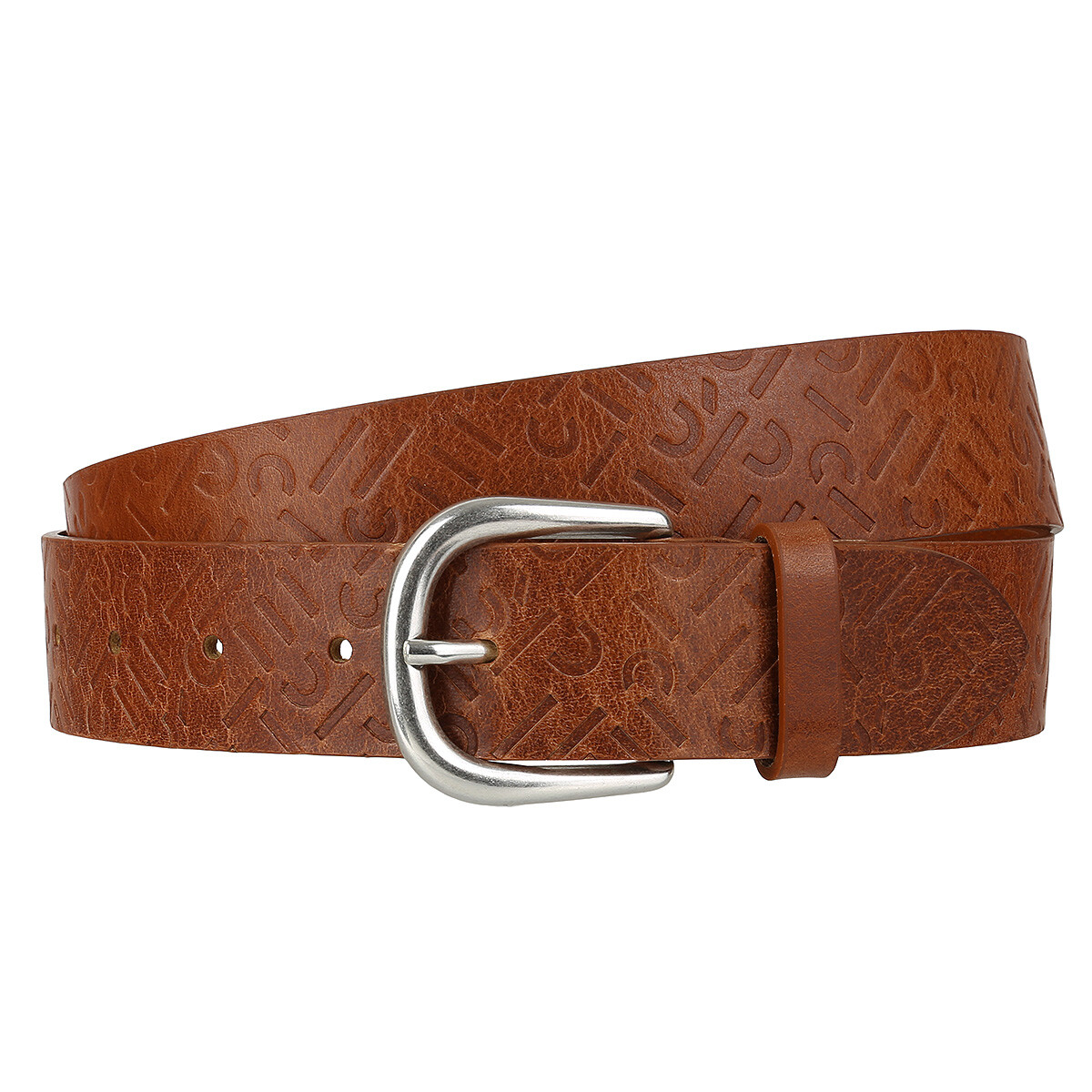 Ремень с логотипом Esprit brauner Leder Gürtel mit Dornschließe 030EA1S321-220