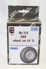 Heinkel He 219 UHU Halberd Models wheels set #1 1/48 kit