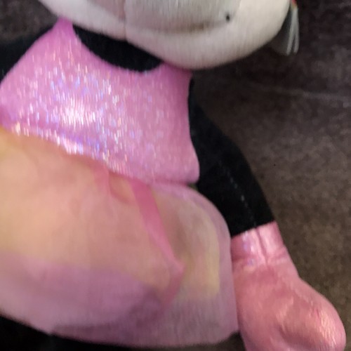 TY Minnie Mouse BALLERINA SPARKLE Disney Plush Animal Toy 7 inch Beanie Buddies - Picture 7 of 9