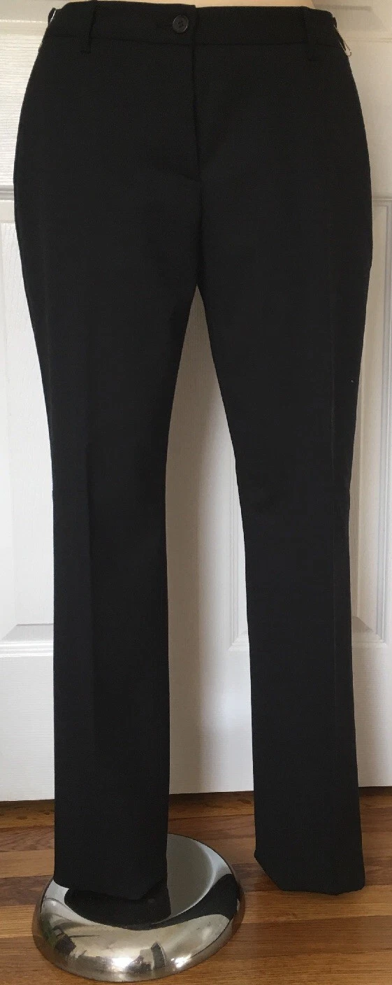 MIU MIU Pantaloni Donna Neri Made In Italy Taglia 44