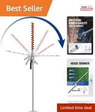 16-Inch Gas Powered Hedge Trimmer Attachment with Articulating Head, Lightweight