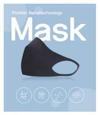 Free shipping Mask Reusable 3 x WASHABLE MASK STYLISH BLACK Made in Korea