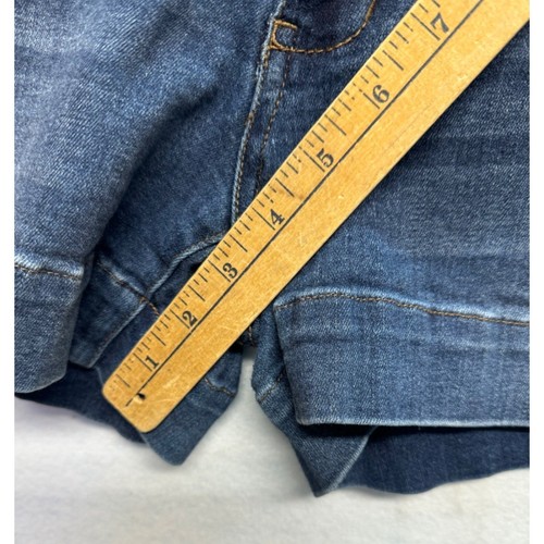 Refuge Denim Shorts Women's High Rise Triple Button Medium Wash Size 10 - Picture 8 of 10