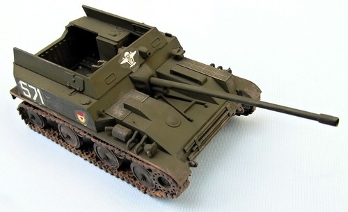 ASU 57 Russian Airborne Tank Destroyer,built model,scale 1/35